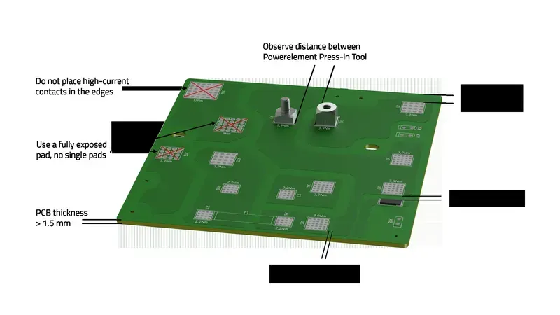 Technical specifications of a PCB board