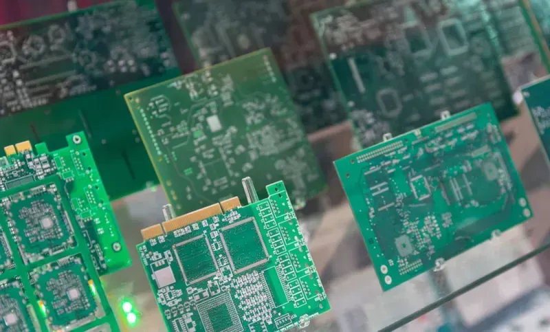 A PCB being integrated into an existing system.