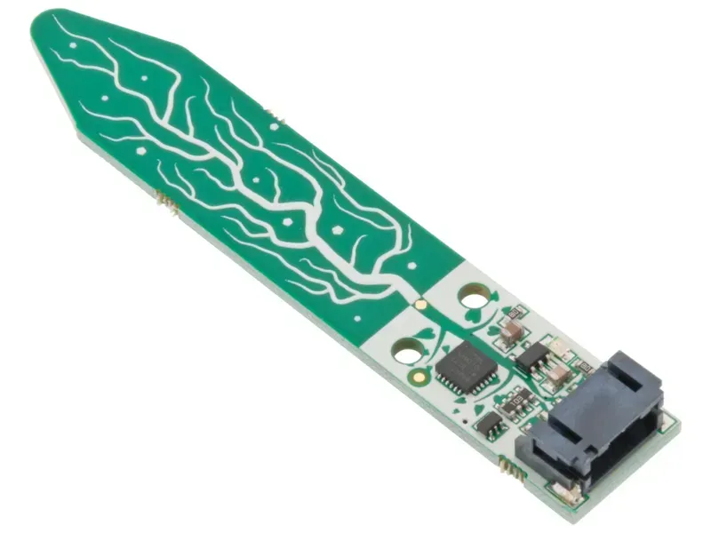 A custom PCB design optimized for soil moisture sensors.