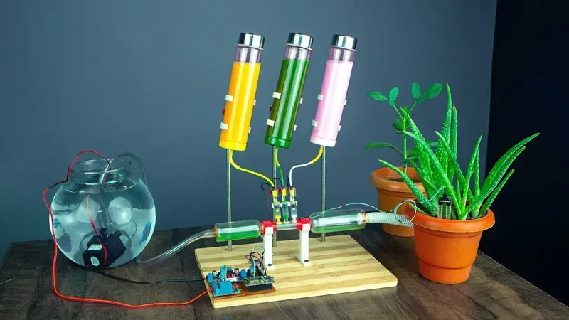 A smart fertilization system in a farm field