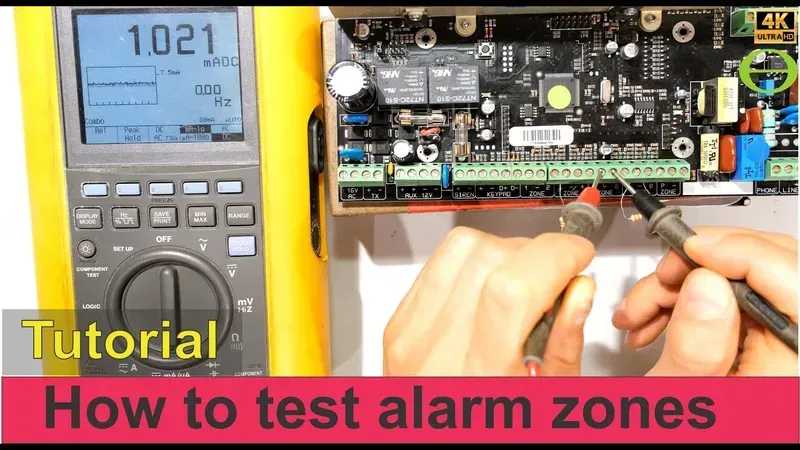 Testing a security alarm host board
