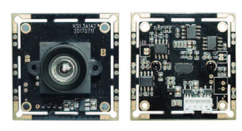 A completed camera PCB project