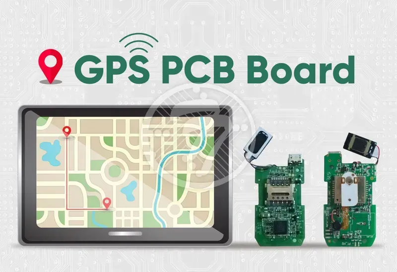 GPS module on circuit board