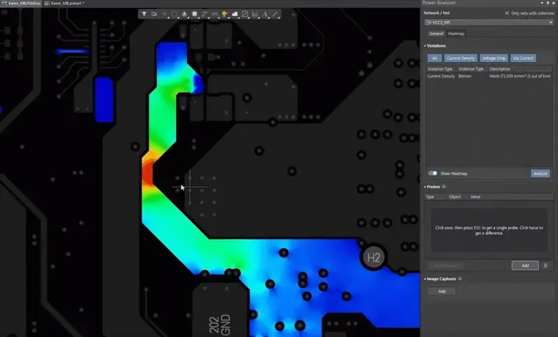 Power integrity analysis software interface