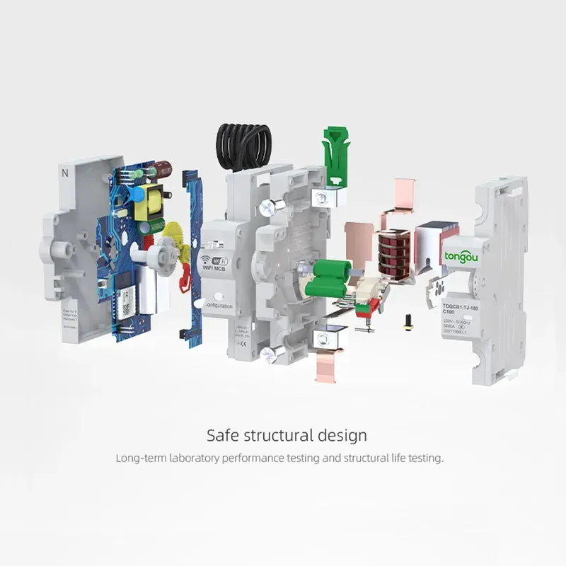 Key components of a smart circuit breaker motherboard