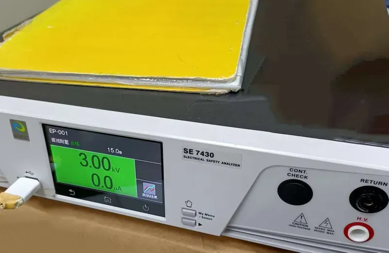 Hipot testing of a high voltage PCB