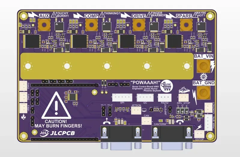 Smart busbar monitoring PCB