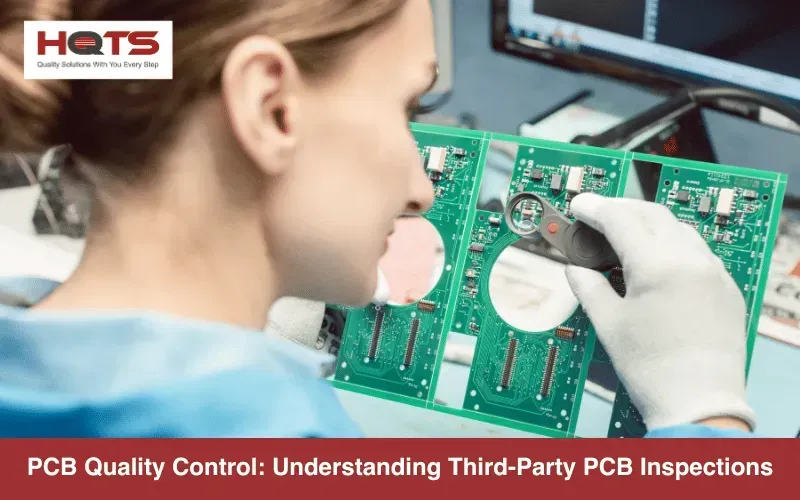 PCB inspection under microscope