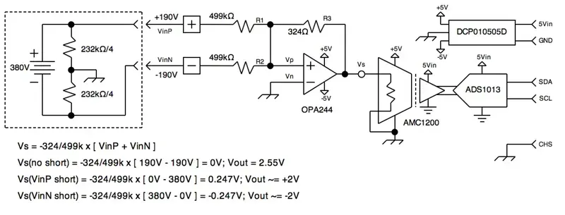 Close-up of a high-resolution fault detection circuit.