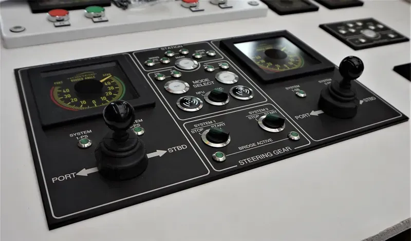 Ship control panel monitoring