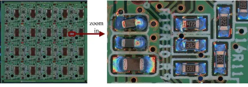 Automated Optical Inspection of PCB component placement