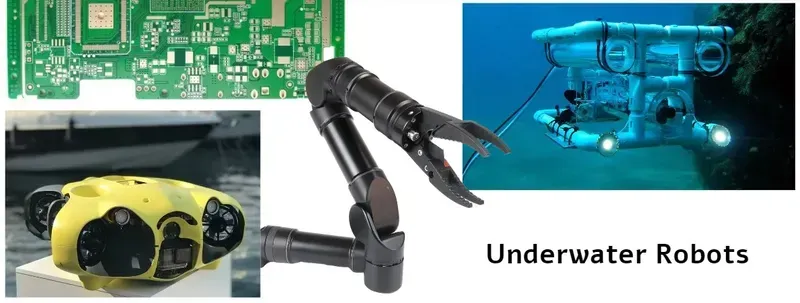 Image of a PCB used in an underwater robot