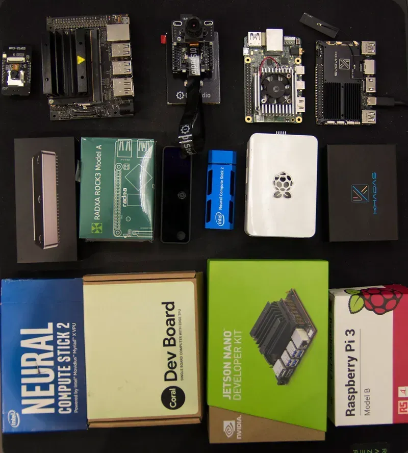 Components of a robot vision processing board