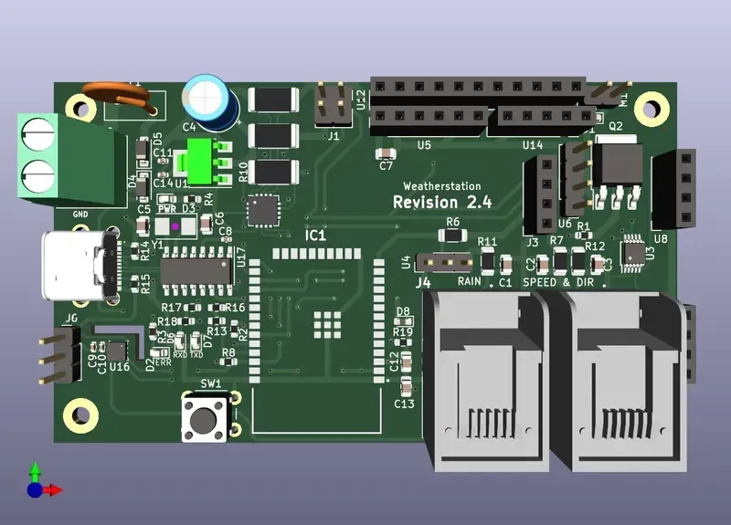 Weather station PCB assembly line