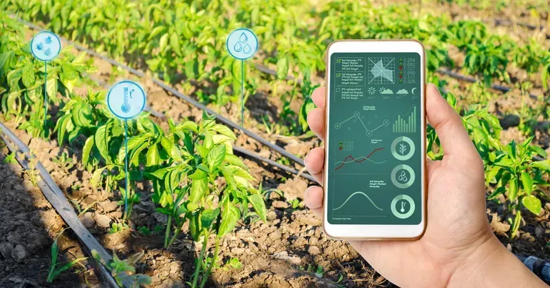 Smart agriculture irrigation system using soil moisture monitoring PCB