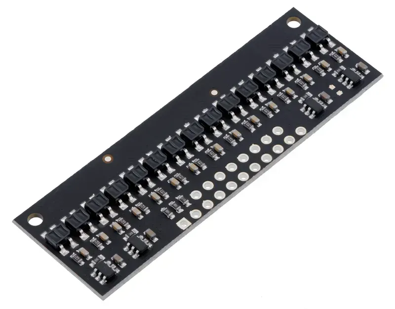 A close-up of a sensor array